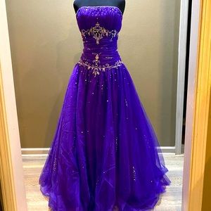 Beautiful purple formal gown